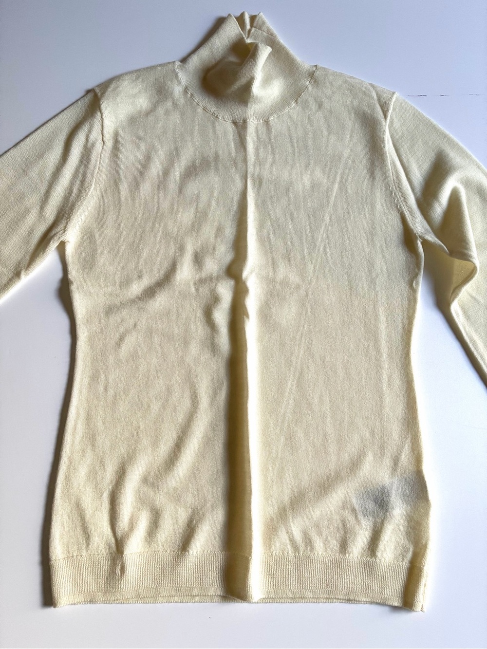 J.Crew Women’s Carolyn turtleneck sweater in merino wool Cream.XS.New